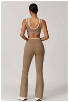 Pantalones de camping para mujer, monos de yoga reforzados de cintura alta con levantamiento de cadera, ropa de gimnasio, monos deportivos ajustados - details 3