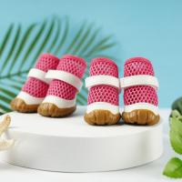 Zapatos de verano para perros, zapatos de red transpirables para perros, zapatos antideslizantes de PVC con agujeros para perros, sandalias suaves para perros, zapatos de verano - details 4