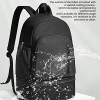 Bolsa de entrenamiento físico de gran capacidad, multicolor, separación en seco y húmedo, mochilas escolares para estudiantes, mochila plegable impermeable para ordenador portátil para hombres - details 9