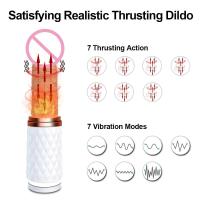 Leten-consolador de empuje automático para mujer, juguete con ventosa para punto G, vibrador Anal divertido para sexo manos libres para adultos, para orgasmo - details 5