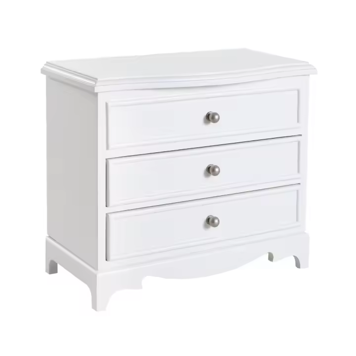 Caja de Joyería de Madera Blanca de Jozen con Espejo Tres Capas para Almacenamiento de Joyas - 1