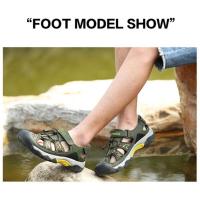 Sandalias clásicas de verano para hombre, zapatos planos informales transpirables - details 10