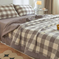 Bonenjoy, 1 unidad, edredón de verano, edredón de estilo a cuadros, edredón fino suave, manta acolchada para habitación de niños y adultos (sin funda de almohada) - details 2