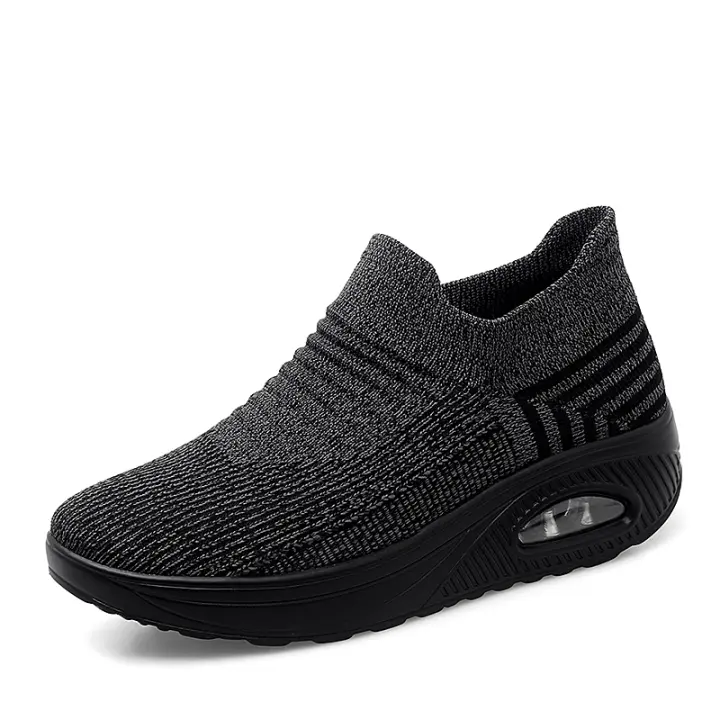 Zapatos de entrenamiento de malla de caucho natural, zapatos para correr casuales para mujer - 1