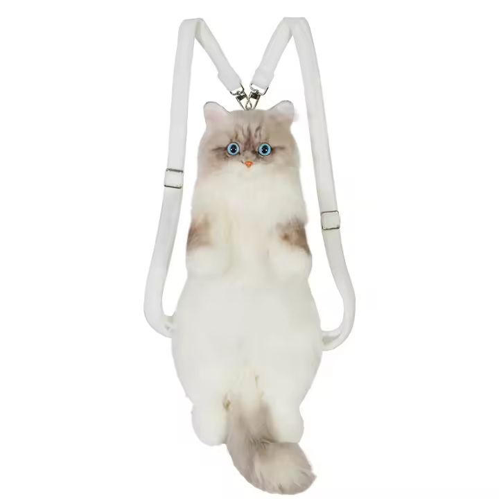 Muñeca de Gato Montés de Café Muñeca de Peluche de Lujo Internet Famous - 1