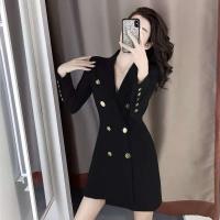 Vestidos De Mujer otoño nuevo Vestido De traje De negocios negro para Mujer Vestido De Mujer - details 14