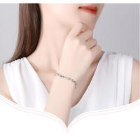 Pulsera de plata de ley con forma de estrella para mujer, diseño de nicho, estilo coreano para estudiantes, simple y único, serie bosque, día de San Valentín - details 0