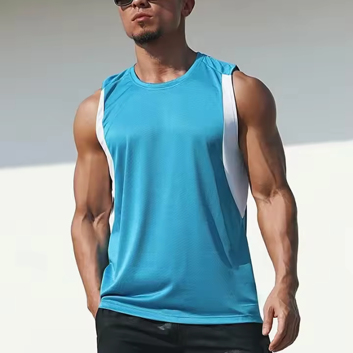 Camiseta Deportiva Informal para Hombre Sin Mangas, Estampado 3D, Talla Grande para Fitness - 1