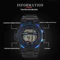 SHUNWAY Reloj electrónico multifuncional para hombre, resistente al agua, para deportes de adultos, a la moda, para exteriores - details 3