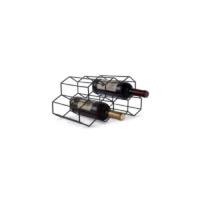 FOMANSH Botellero de Vino apilable de Metal,Soporte para Estante para Botellas de Vino,Almacenamiento de Vino de Mesa para Exhibición,Organizador de Vinos para Hogar,Cocina,Bar,Bodega,Negro,2 Niveles - details 10
