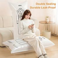 6 bolsas de almacenamiento al vacío para colgar, bolsas selladas al vacío para ahorrar espacio, bolsas de almacenamiento de tamaño largo extra gruesas, adecuadas para almacenamiento en armario, trajes, vestidos, bolsas de almacenamiento al vacío para colg - details 5