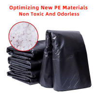 Bolsas de basura gruesas desechables de gran tamaño para cocina, 5 piezas, color negro - details 4