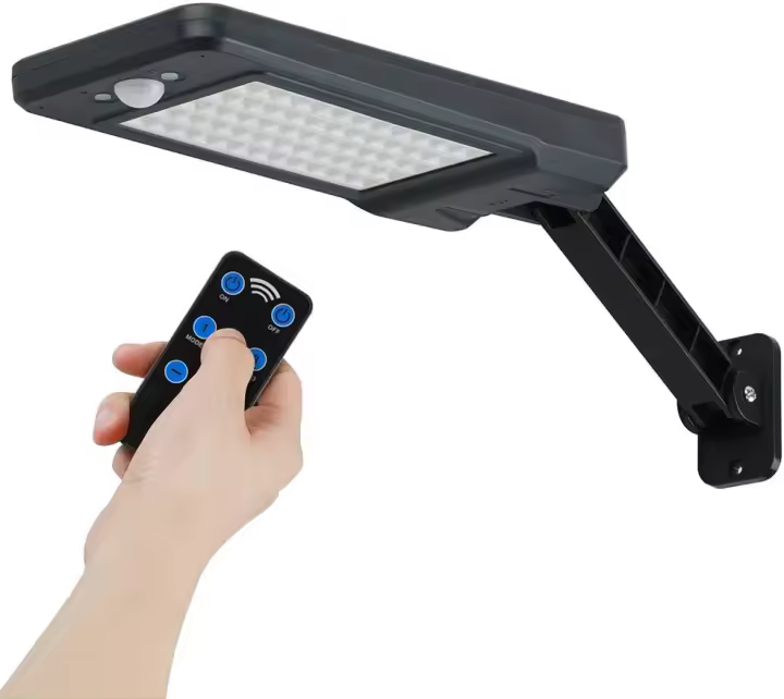 Iluminación exterior, luz de seguridad Solar, 56 LED, IP65, impermeable, Control remoto, lámpara para exteriores - 1