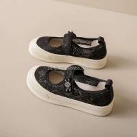 Nueva moda, cinta de moda, encaje antideslizante, zapatos deportivos informales planos únicos de verano para mujer, marca de zapatos ligera y barata - details 4