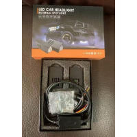 Mini faros láser de matriz de parrilla de coche, focos LED amarillos y blancos - details 1