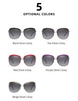 Gafas de Sol Polarizadas para Mujeres Lente de Gradiente Oculos de Sol Cuadrados de Marca de Lujo - details 13