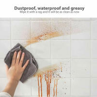Pegatina de pared a prueba de aceite para cocina, Película autoadhesiva transparente que cubre estante, película protectora extraíble, decoración de revestimiento de cajón, 45x500cm - details 4
