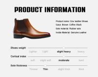 Cojín de cerdo cómodo y genuino de estilo moderno, azada hecha a mano de alta calidad, bota, cuero respirable para hombre Chelea - details 12