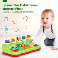 Juguetes Niños 1 Año Pop Up Animales Juguetes Bebes 9 12 18 Meses, Juguetes Montessori con Música y Sonidos, Juguetes Educativos Precoz para Niños 1 2 3 Años ar Old Boys Girls Kids Toddlers, Pink - details 1