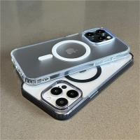 Funda de Carga Inalámbrica Magsafe para iPhone A Prueba de Golpes Transparente - details 1