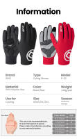 GIYO-guantes cálidos de invierno para ciclismo, manoplas gruesas largas de dedo completo, pantalla táctil, SBR, a prueba de golpes, para bicicleta de Palma - details 2