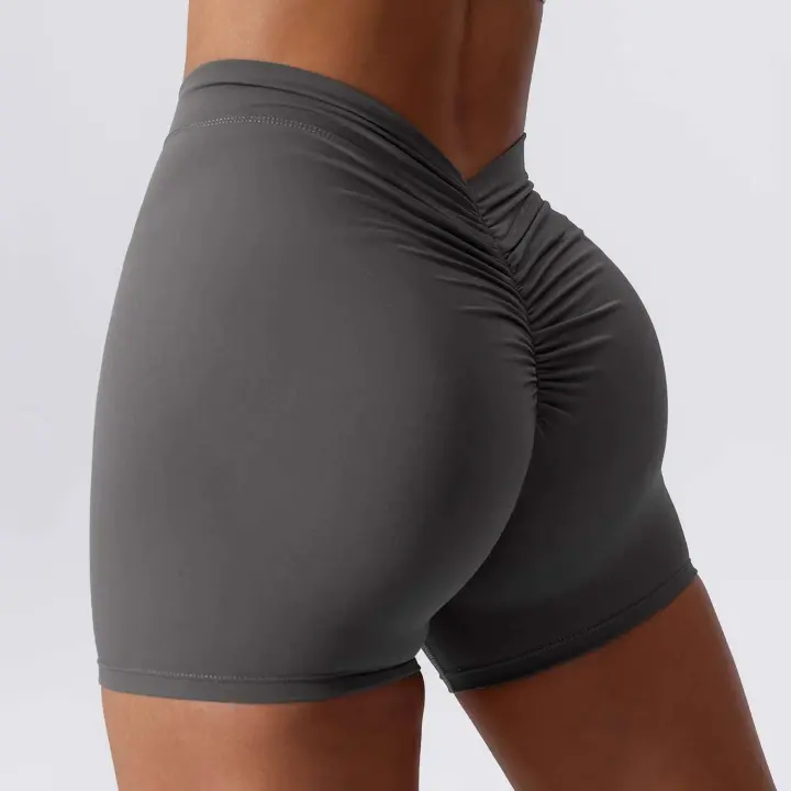 Shorts de Yoga de Cintura Alta Leggings Deportivos para Mujeres Levantamiento de Cadera - 1