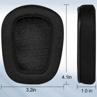 Almohadillas de espuma para los oídos, almohadillas de cuero para G935, G635, G533, G433, G231, auriculares inalámbricos para juegos, 1 par - details 0