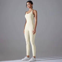 Hamidou-body de Yoga elástico, ropa de gimnasio, ropa deportiva de realce, mono de entrenamiento sin espalda, conjunto de Yoga de alta elasticidad para gimnasio - details 32