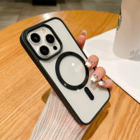Funda de Carga Inalámbrica Magsafe de Lujo para iPhone A Prueba de Golpes, Cubierta Magnética Transparente - details 16