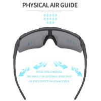 Gafas de sol de ciclismo UV400, lentes HD de medio marco, resistentes a los rayos UV, gafas de deporte al aire libre cómodas a la moda, Unisex - details 7