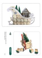 Calendario Adviento 2024, creativo de madera con 24 cuentas atrás, adornos artesanales de decoración navideña de madera - details 8