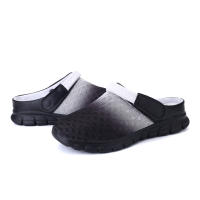 Verano pareja de hombres y mujeres cambia gradualmente sandalias de gran tamaño zapatillas de malla casual agujero zapatos de playa media zapatillas - details 10