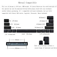 Teclas de ABS alemán de 108 teclas, transmisión de luz, perfil OEM, 61/87/104, diseño para teclado mecánico Cherry MX Axis - details 2