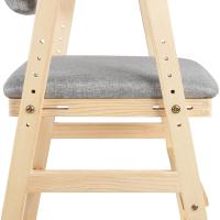 Silla alta escalable de madera natural Ajustable a 3 alturas Resistente hasta 50kg - details 6