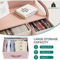 Cajonera de Tela Extraíble de 7 Cajones Almacenamiento de Tela Cómodo para Sala de Estar, Dormitorio, Habitación Infantil Gris Oscuro - details 12