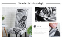 Funda elástica de LICRA para silla de comedor, 1 unidad, lavable y extraíble - details 3