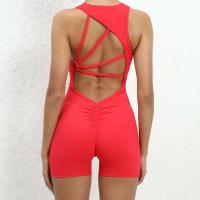 Ropa deportiva mejorada para gimnasio para mujer, pantalones cortos ajustados blancos, ropa deportiva sin mangas para entrenamiento de yoga - details 16
