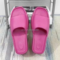 Nuevas zapatillas de plataforma de tacón inclinado romano con palabra Drag para mujer de alta calidad a la moda 2025, sandalias deslizantes con altura para niñas - details 9