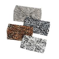 Diademas anchas para mujer, turbante anudado, diademas elásticas antideslizantes, envolturas para la cabeza bohemias, bufandas para el cabello de algodón para Yoga y entrenamiento de leopardo - details 2