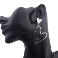 Pendientes colgantes en forma de corazón de amor de doble capa para mujer, joyería bohemia para las orejas, nueva moda 2024 - details 8