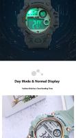SHUNWAY Nuevo reloj despertador electrónico con luz nocturna deportiva de color gelatina ins reloj multifuncional - details 5