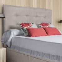 Cabecero tapizado acolchado para dormitorio, modelo Tablet largo en tela antimanchas gris antracita y medidas 151 x 125 cm para camas de 135 o 150 cm. - details 46