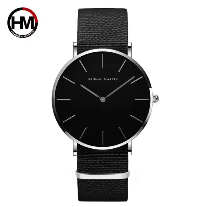 Reloj de pulsera Unisex sencillo y delgado para hombre, de lujo, de primera calidad, con envío directo, informal, deportivo, resistente al agua, color negro - 1