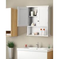 Armario Suelo de Baño, Mueble de Baño con Estantes Ajustables, Mueble de Almacenaje con Cajones y Doble Puerta, Mueble Lateral Multifuncional para Cocina (Gris) - details 11