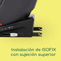Silla Coche 360, 0-12 años, 40-150 cm, Silla Coche, Instalación Pata Apoyo, Giro 360, 8 Posiciones Reclinación, 12 Posiciones Reposacabezas, Full Black - details 13