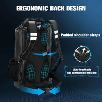 Mochila de natación de gran capacidad para hombre, bolso de hombro impermeable de PVC, ideal para senderismo, kayak, río, Trekking, 20l - details 3