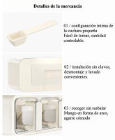 Caja de condimentos colgante en la pared, tanque de condimentos, caja de almacenamiento de especias, juego combinado de cajas de condimentos - details 0