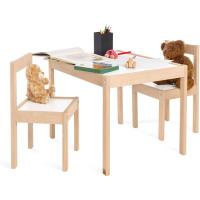 Juego de Asientos para Niños Olaf 3 Piezas de Madera 2 Sillas y 1 Mesa Para Niños de 2 Años y más - details 1