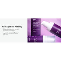 This serum is packaged for potency with an opaque, air-restrictive tube for max formula protection.