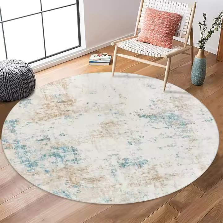 Alfombra de salón beige 160x230cm alfombra antideslizante alfombra lavadora dormitorio moderna alfombra comedor cuarto de baño - 1